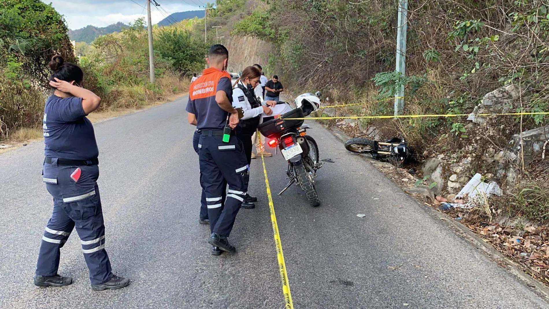 Muerte hombre en accidente de moto en Puerto Vallarta